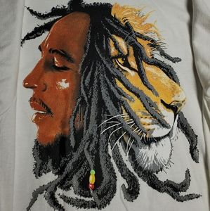 New t shirt bob marly lion unisex 3XL